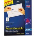 Avery Avery® Repositionable Shipping Labels for Inkjet Printers, 3 1/3 x 4, White, 150/Box 58164